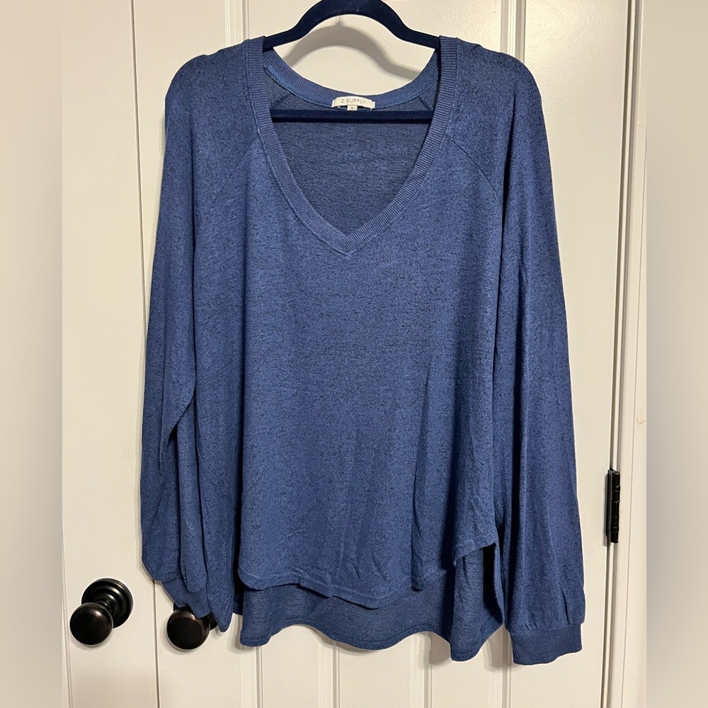 Z Supply Navy Knit Top